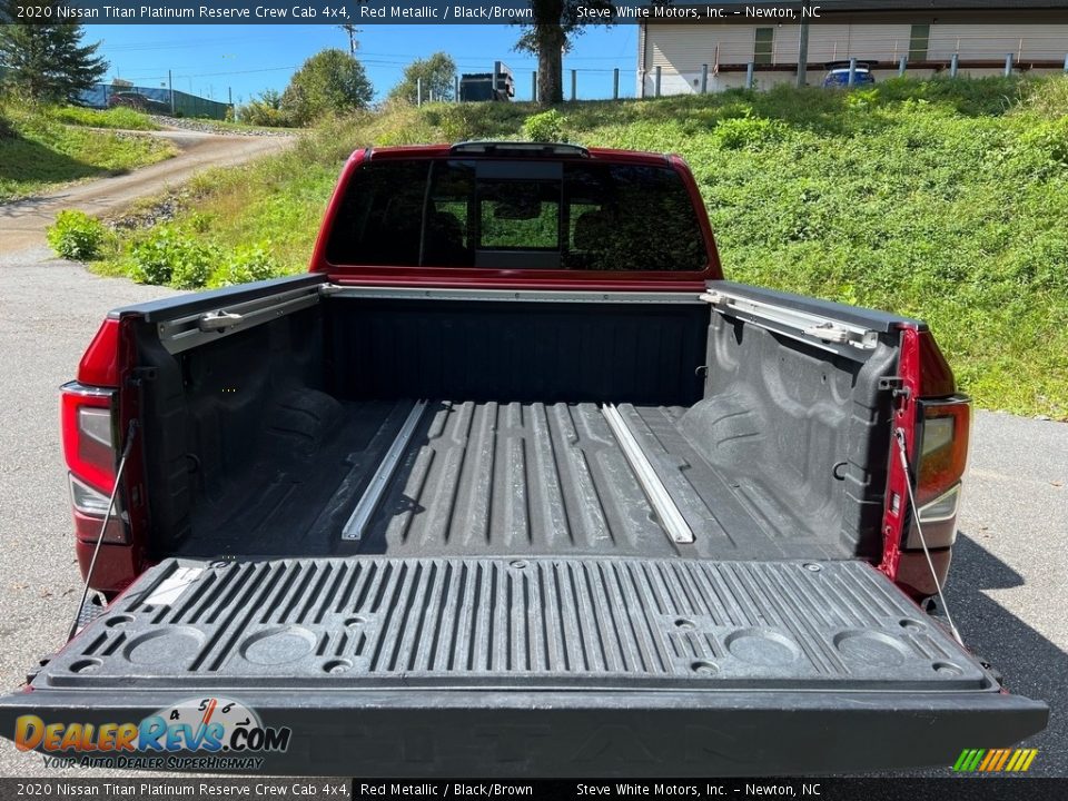 2020 Nissan Titan Platinum Reserve Crew Cab 4x4 Red Metallic / Black/Brown Photo #8