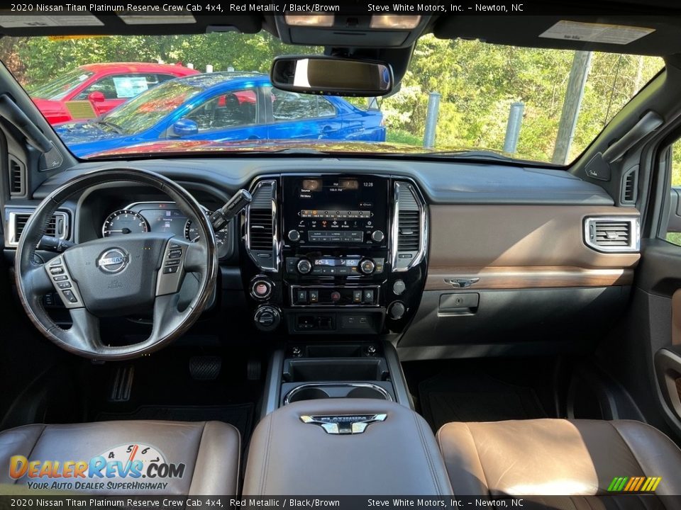 Dashboard of 2020 Nissan Titan Platinum Reserve Crew Cab 4x4 Photo #11