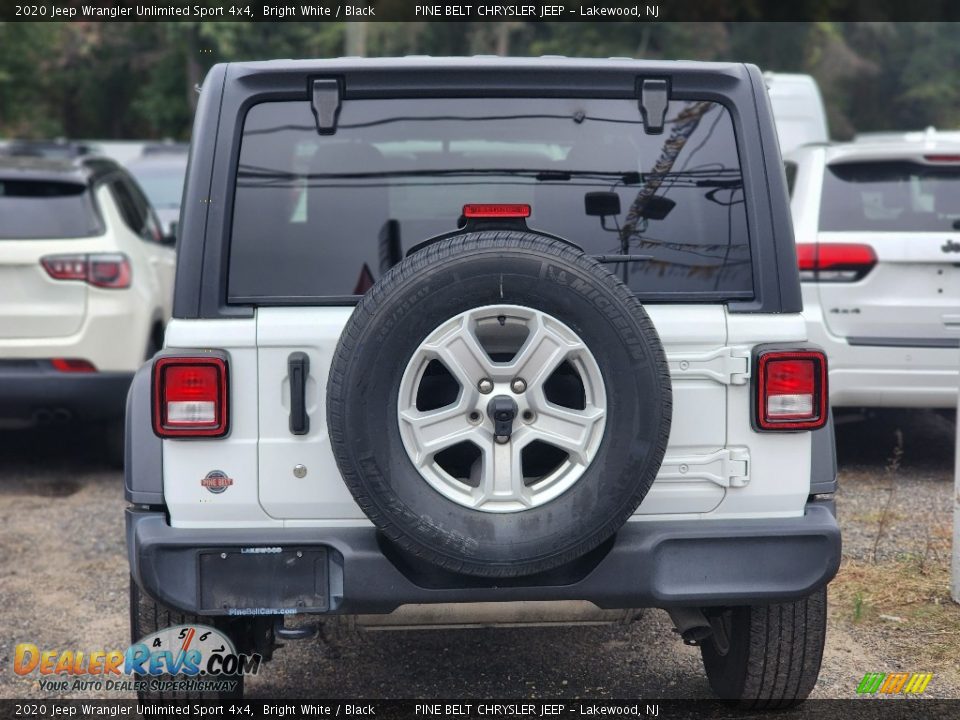 2020 Jeep Wrangler Unlimited Sport 4x4 Bright White / Black Photo #4