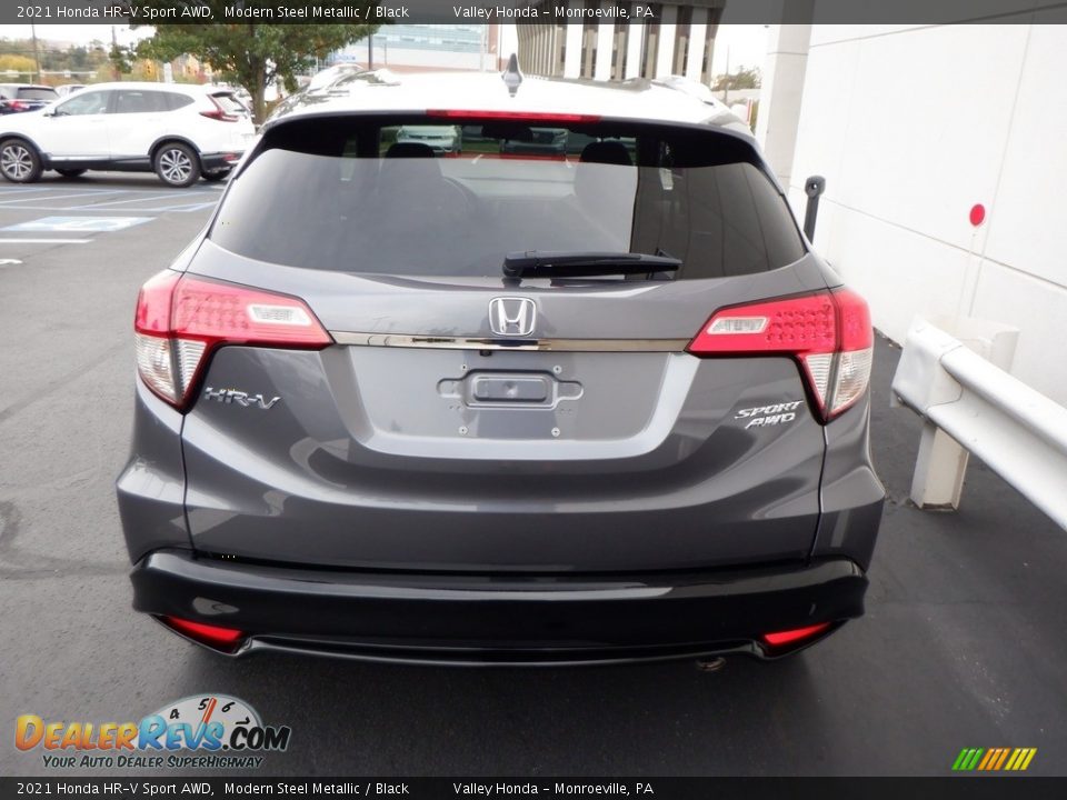 2021 Honda HR-V Sport AWD Modern Steel Metallic / Black Photo #6