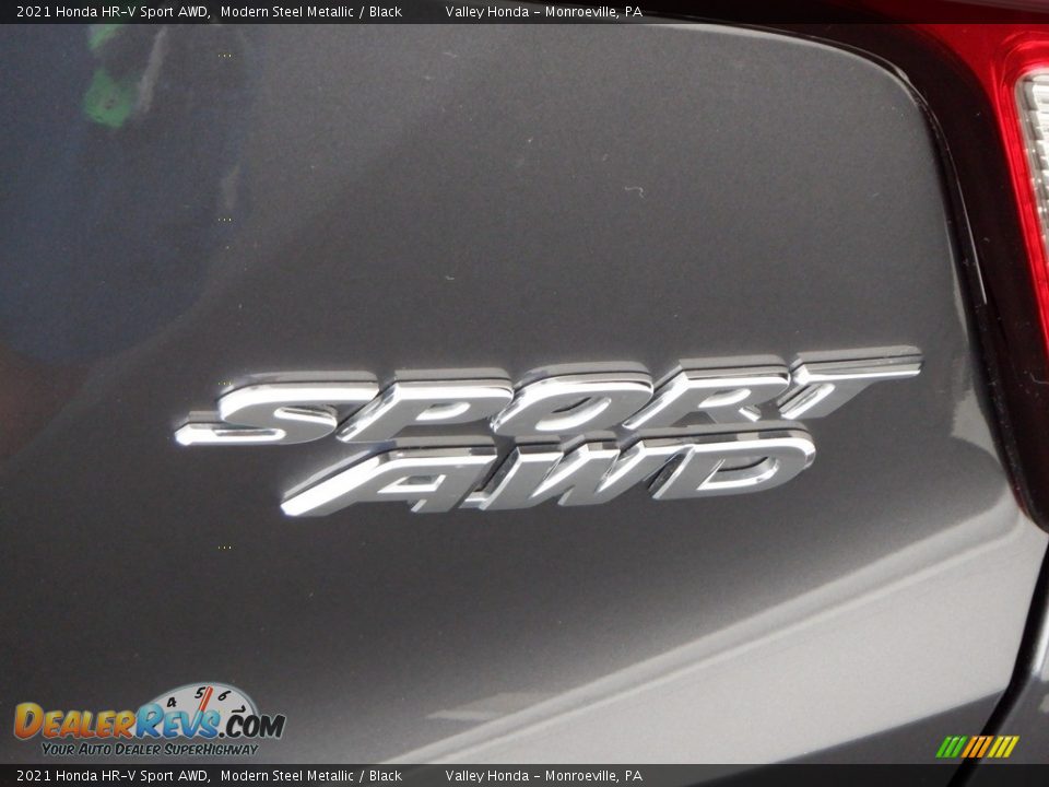 2021 Honda HR-V Sport AWD Modern Steel Metallic / Black Photo #7