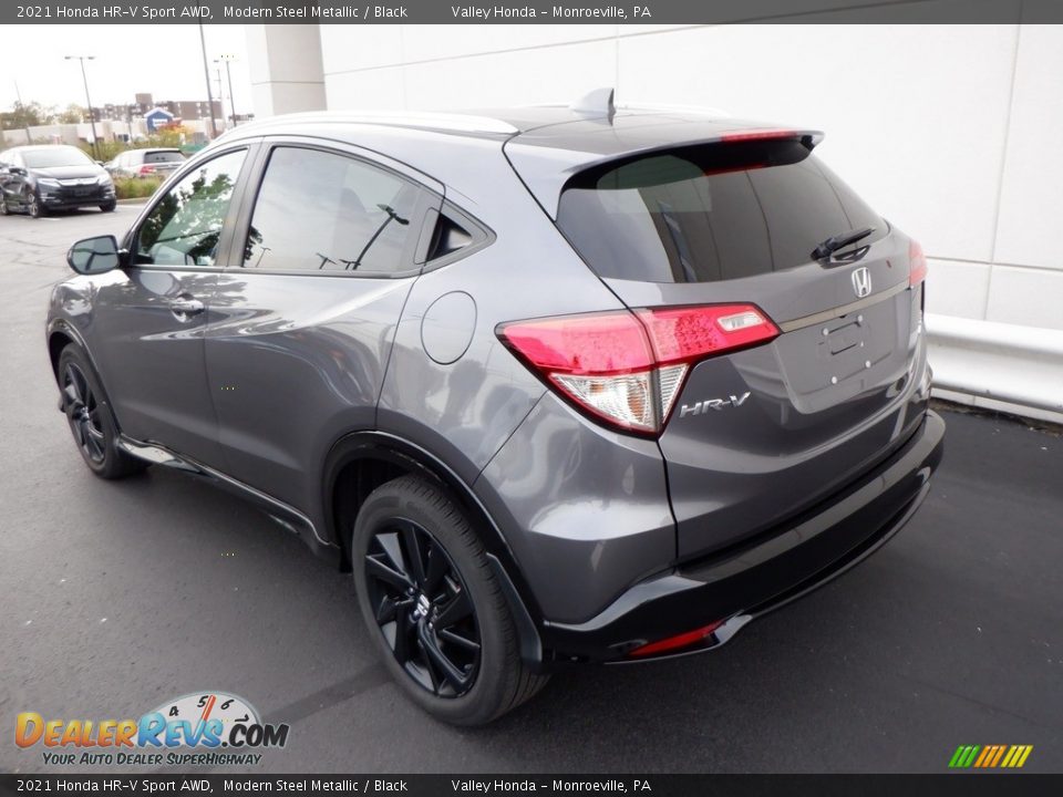 2021 Honda HR-V Sport AWD Modern Steel Metallic / Black Photo #8