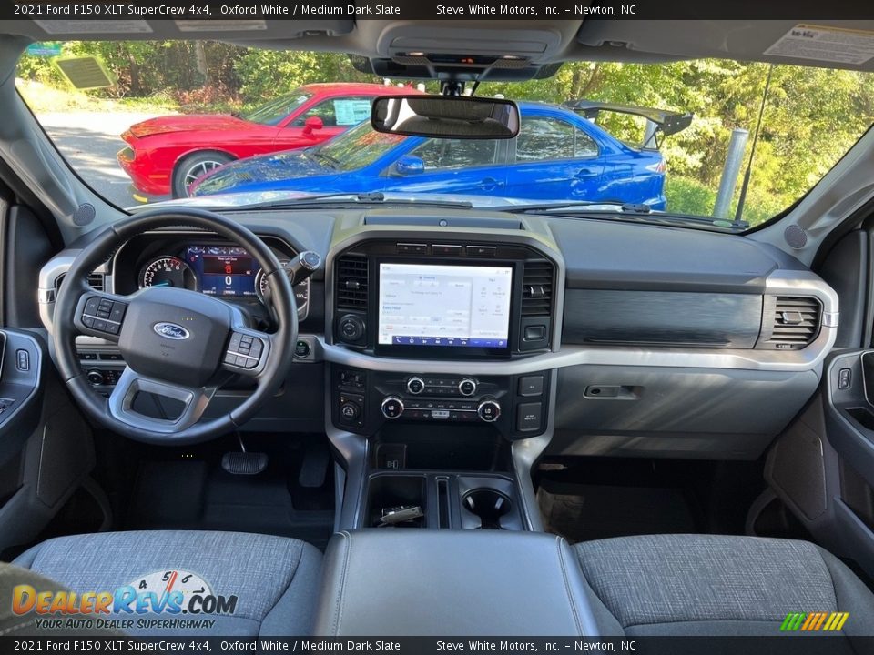 Dashboard of 2021 Ford F150 XLT SuperCrew 4x4 Photo #14