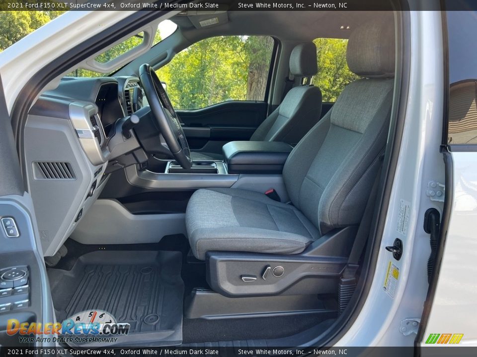 Medium Dark Slate Interior - 2021 Ford F150 XLT SuperCrew 4x4 Photo #15