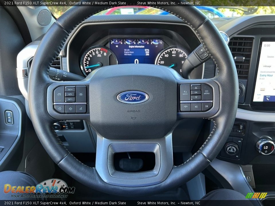 2021 Ford F150 XLT SuperCrew 4x4 Steering Wheel Photo #21