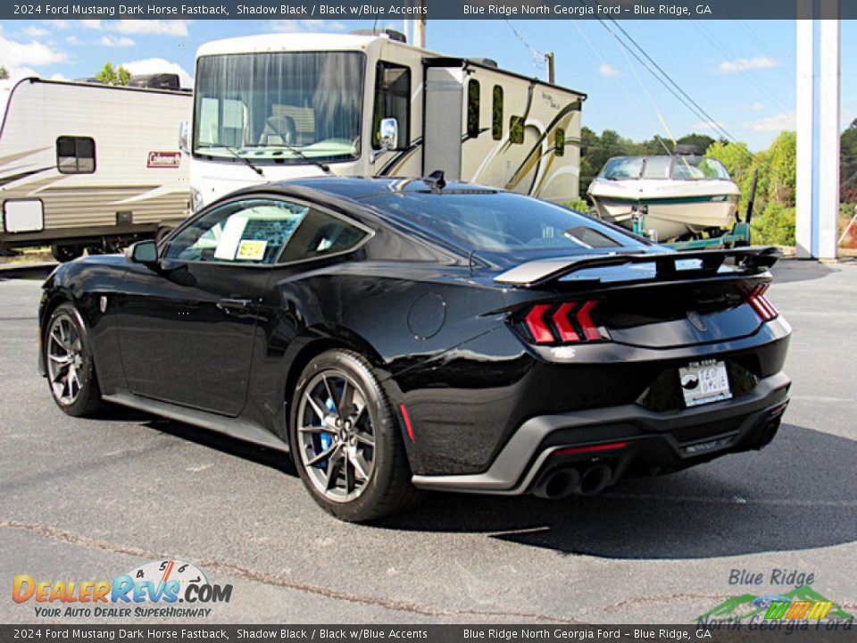 Shadow Black 2024 Ford Mustang Dark Horse Fastback Photo #3