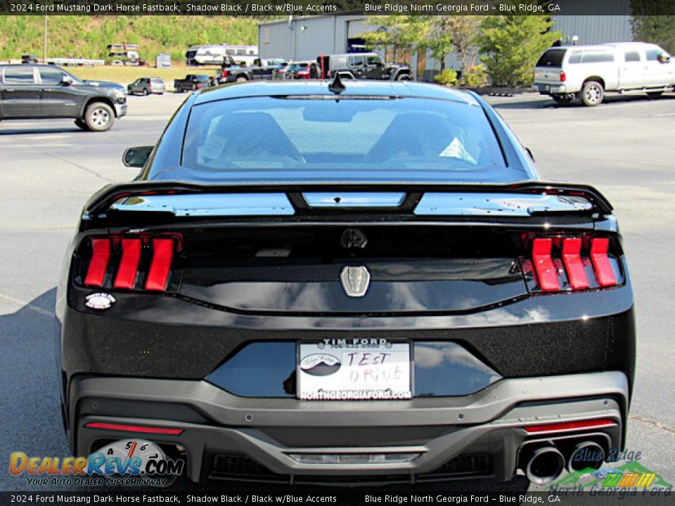 2024 Ford Mustang Dark Horse Fastback Shadow Black / Black w/Blue Accents Photo #4