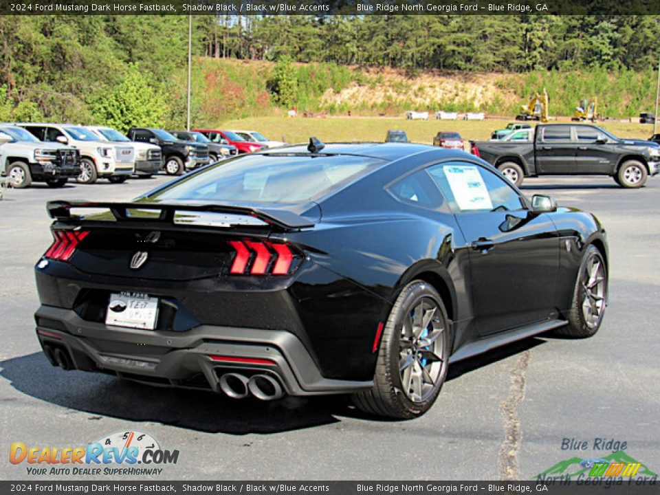 2024 Ford Mustang Dark Horse Fastback Shadow Black / Black w/Blue Accents Photo #5