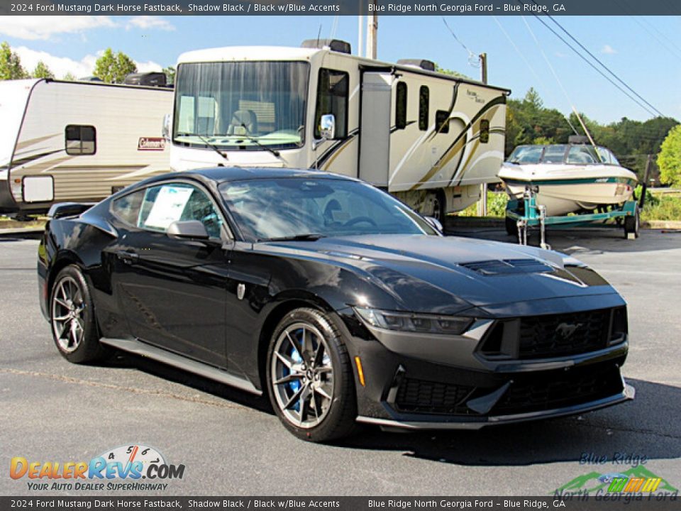 Shadow Black 2024 Ford Mustang Dark Horse Fastback Photo #7