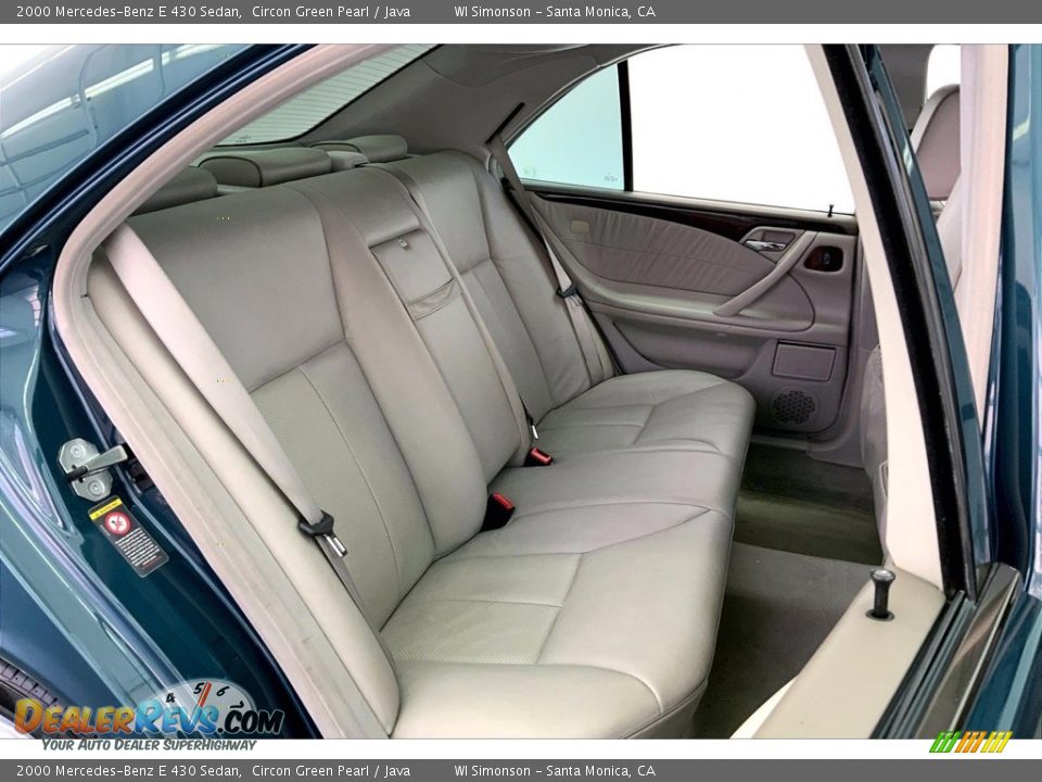 Rear Seat of 2000 Mercedes-Benz E 430 Sedan Photo #19
