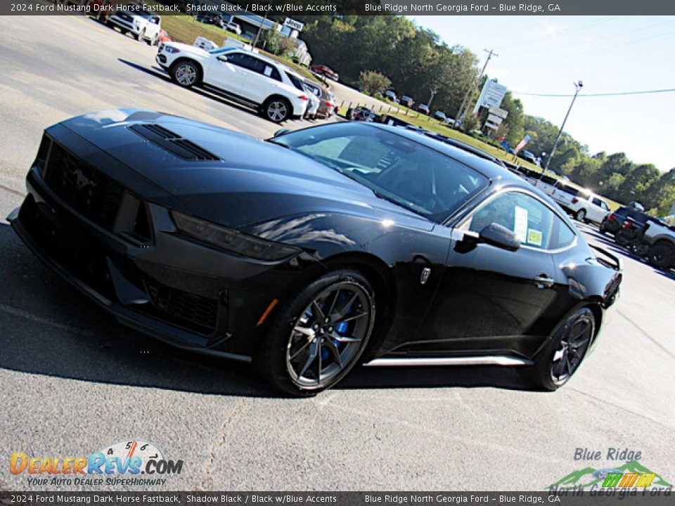 2024 Ford Mustang Dark Horse Fastback Shadow Black / Black w/Blue Accents Photo #28