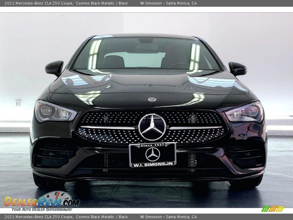 2021 Mercedes-Benz CLA 250 Coupe Cosmos Black Metallic / Black Photo #2