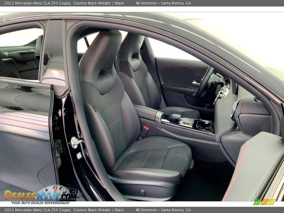 2021 Mercedes-Benz CLA 250 Coupe Cosmos Black Metallic / Black Photo #6