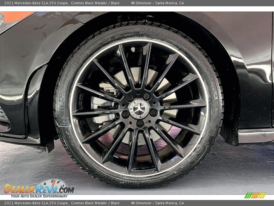 2021 Mercedes-Benz CLA 250 Coupe Cosmos Black Metallic / Black Photo #8