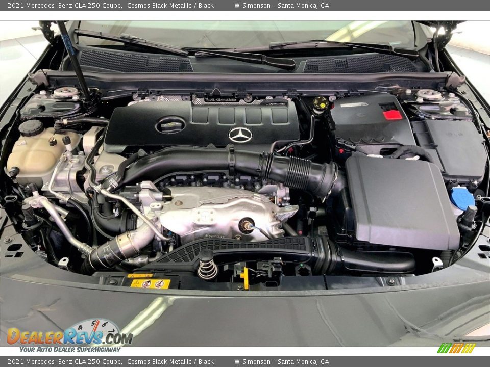 2021 Mercedes-Benz CLA 250 Coupe Cosmos Black Metallic / Black Photo #9