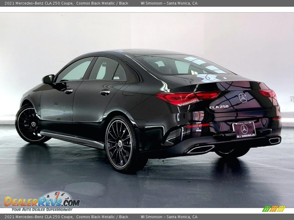 2021 Mercedes-Benz CLA 250 Coupe Cosmos Black Metallic / Black Photo #10