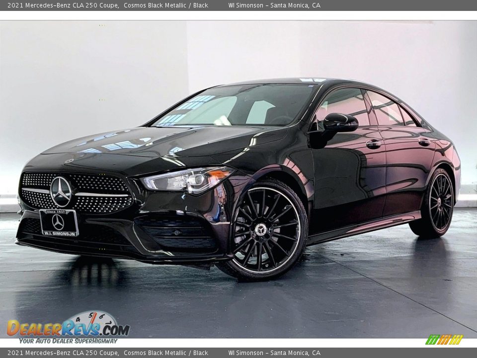 2021 Mercedes-Benz CLA 250 Coupe Cosmos Black Metallic / Black Photo #12