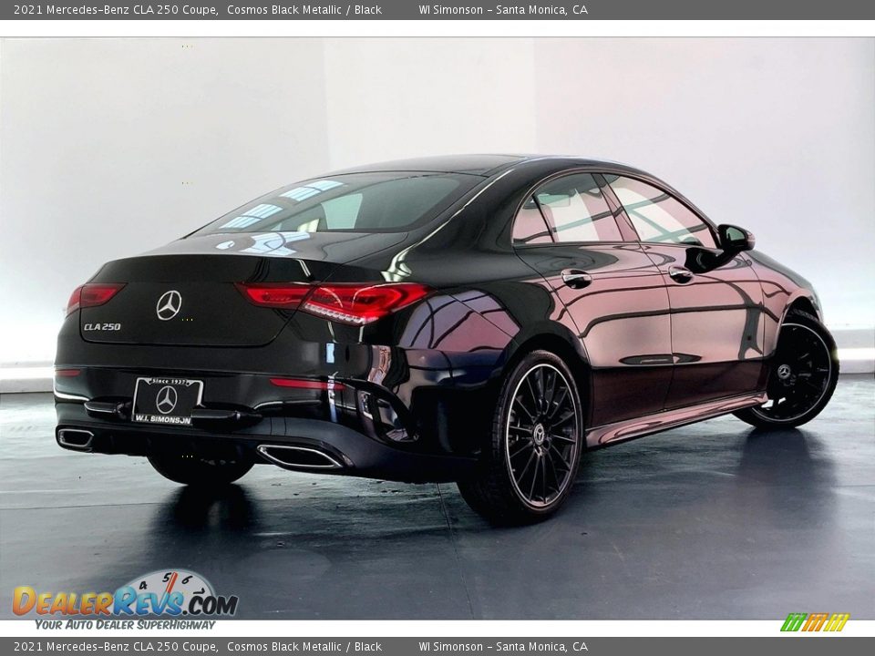 2021 Mercedes-Benz CLA 250 Coupe Cosmos Black Metallic / Black Photo #13