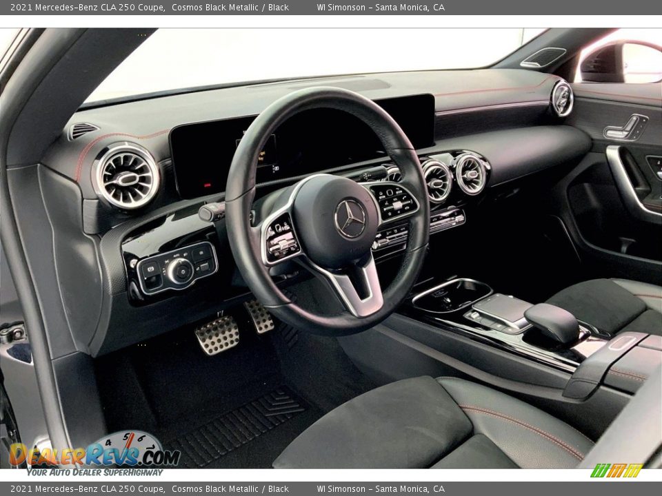 2021 Mercedes-Benz CLA 250 Coupe Cosmos Black Metallic / Black Photo #14