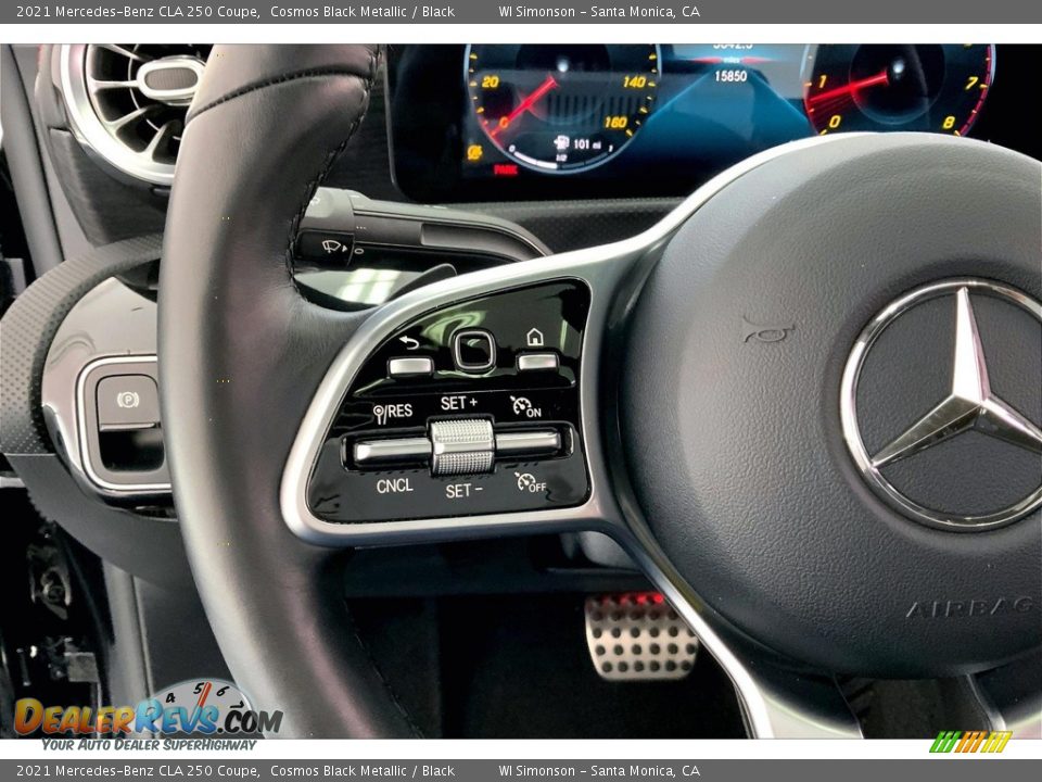 2021 Mercedes-Benz CLA 250 Coupe Cosmos Black Metallic / Black Photo #21