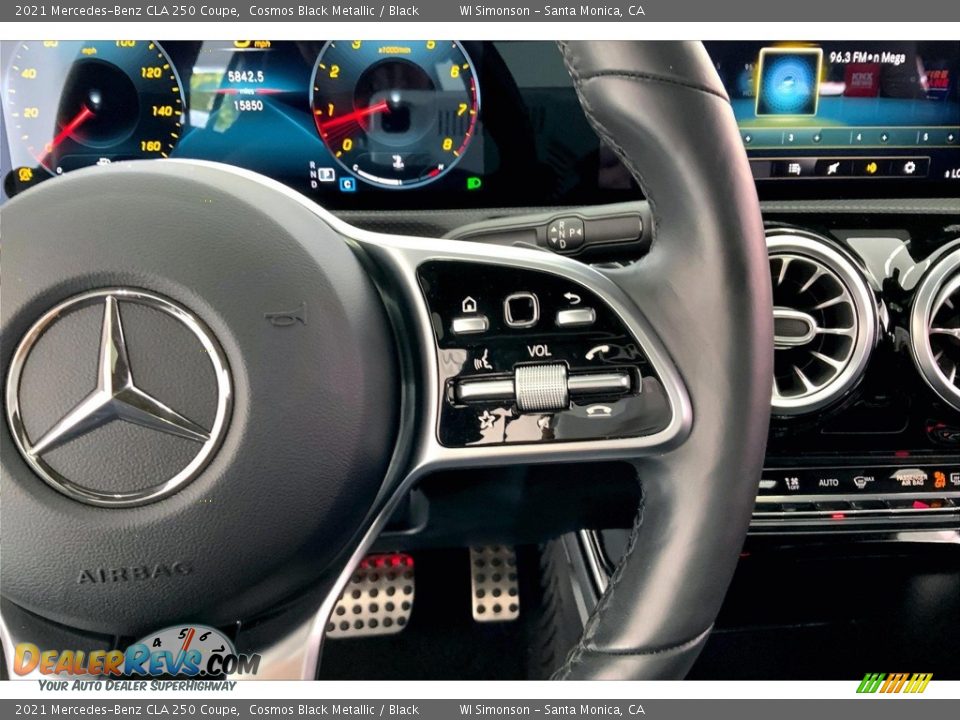 2021 Mercedes-Benz CLA 250 Coupe Cosmos Black Metallic / Black Photo #22