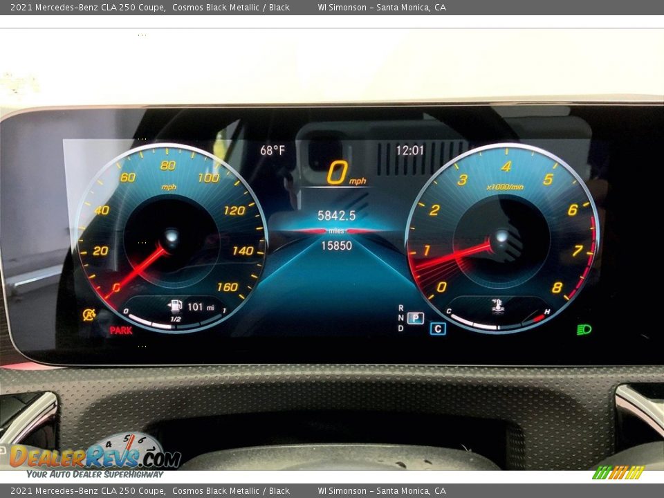 2021 Mercedes-Benz CLA 250 Coupe Cosmos Black Metallic / Black Photo #23