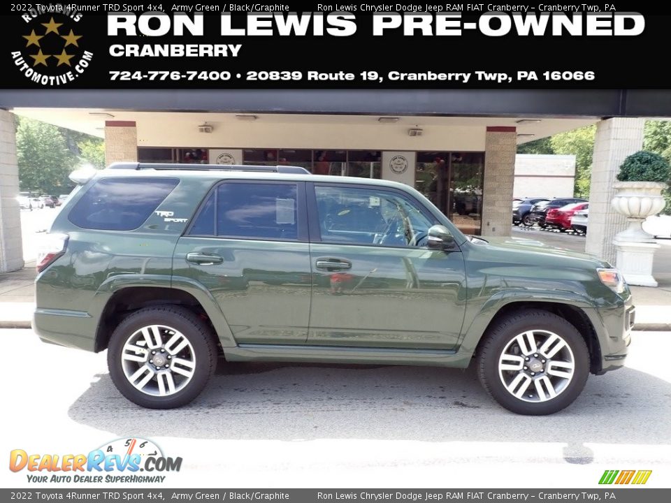 2022 Toyota 4Runner TRD Sport 4x4 Army Green / Black/Graphite Photo #1