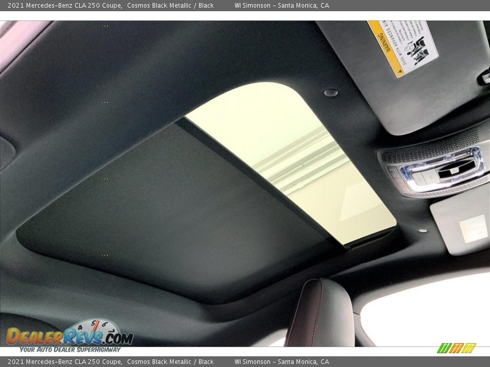 2021 Mercedes-Benz CLA 250 Coupe Cosmos Black Metallic / Black Photo #25