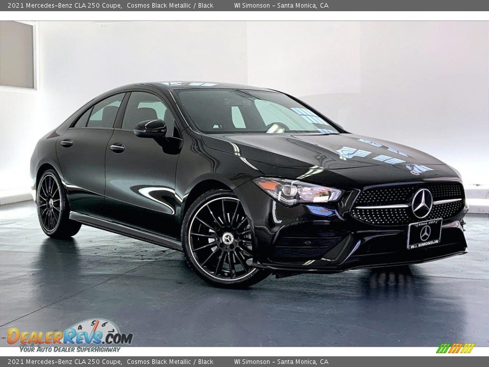 2021 Mercedes-Benz CLA 250 Coupe Cosmos Black Metallic / Black Photo #34