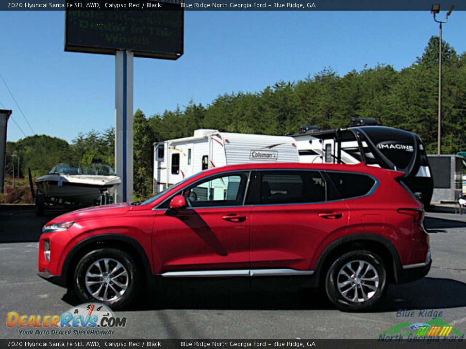 2020 Hyundai Santa Fe SEL AWD Calypso Red / Black Photo #2