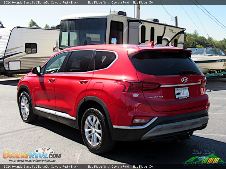 2020 Hyundai Santa Fe SEL AWD Calypso Red / Black Photo #3