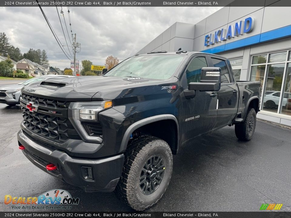 2024 Chevrolet Silverado 2500HD ZR2 Crew Cab 4x4 Black / Jet Black/Graystone Photo #2