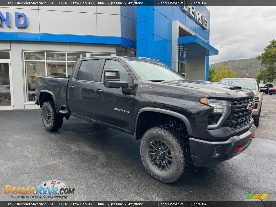 Black 2024 Chevrolet Silverado 2500HD ZR2 Crew Cab 4x4 Photo #4