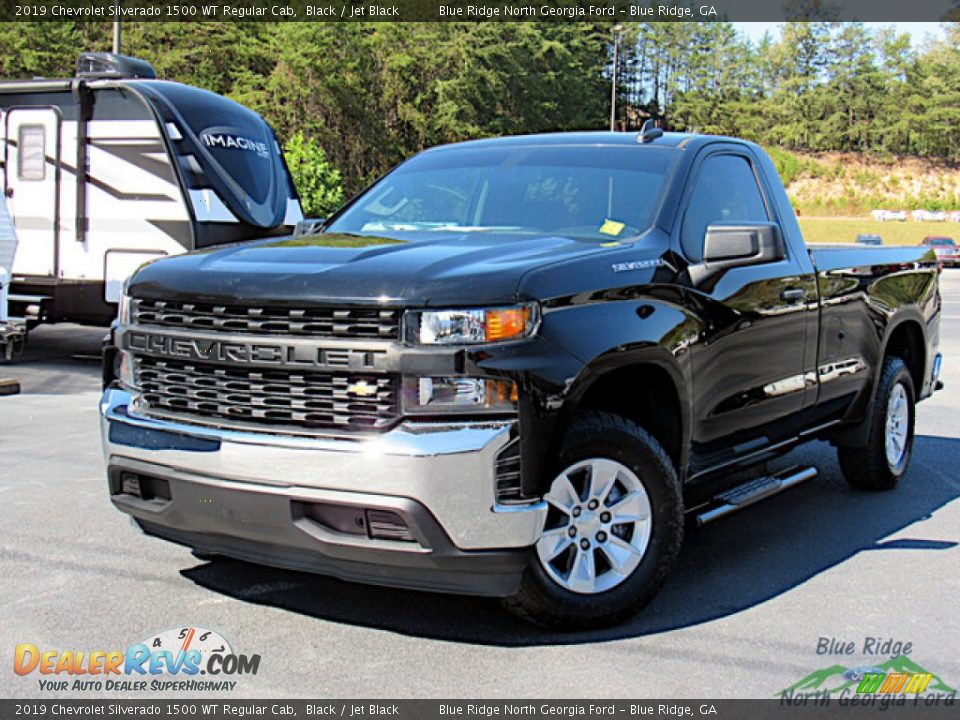 2019 Chevrolet Silverado 1500 WT Regular Cab Black / Jet Black Photo #1