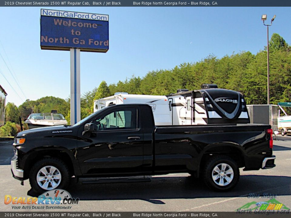 2019 Chevrolet Silverado 1500 WT Regular Cab Black / Jet Black Photo #2