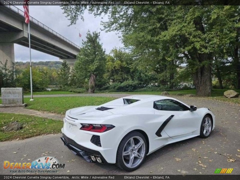 2024 Chevrolet Corvette Stingray Convertible Arctic White / Adrenaline Red Photo #2