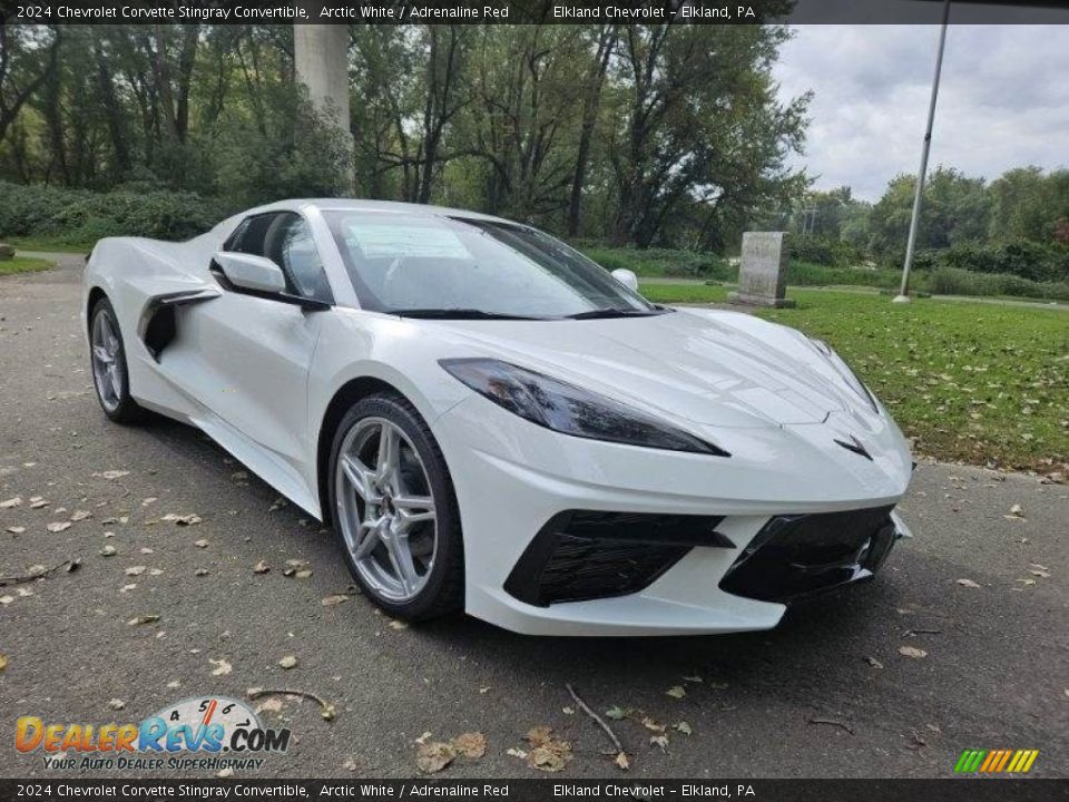 2024 Chevrolet Corvette Stingray Convertible Arctic White / Adrenaline Red Photo #7