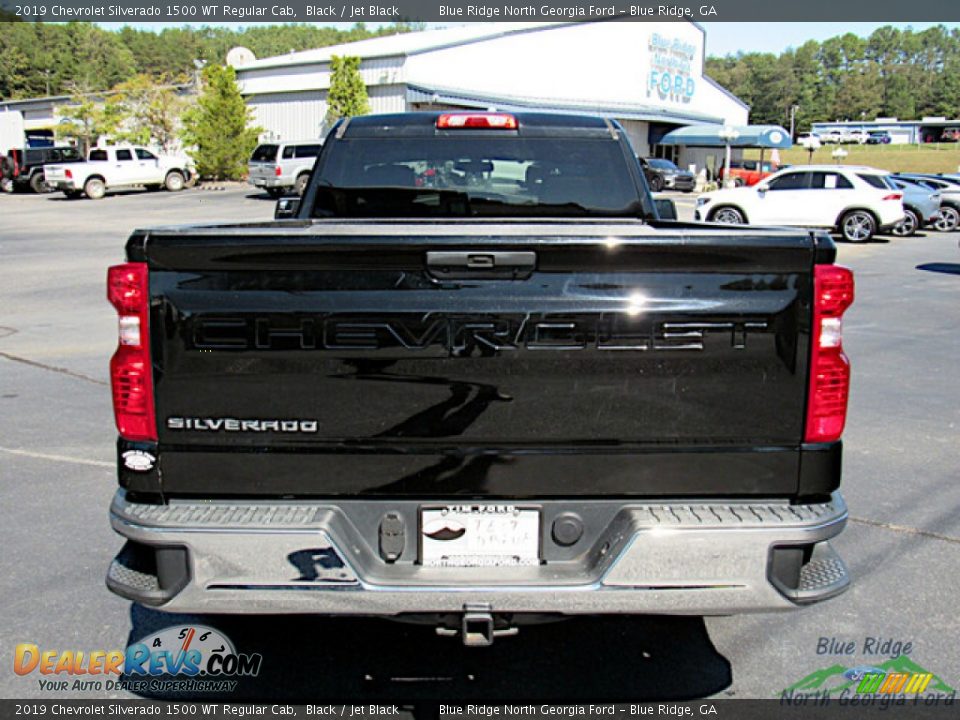 2019 Chevrolet Silverado 1500 WT Regular Cab Black / Jet Black Photo #4