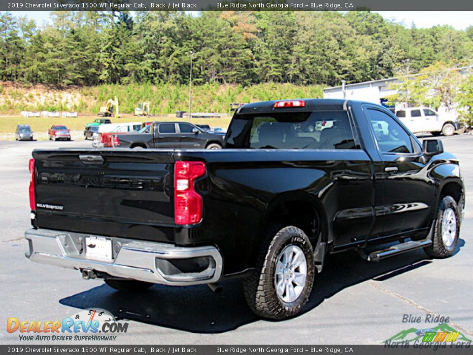 2019 Chevrolet Silverado 1500 WT Regular Cab Black / Jet Black Photo #5