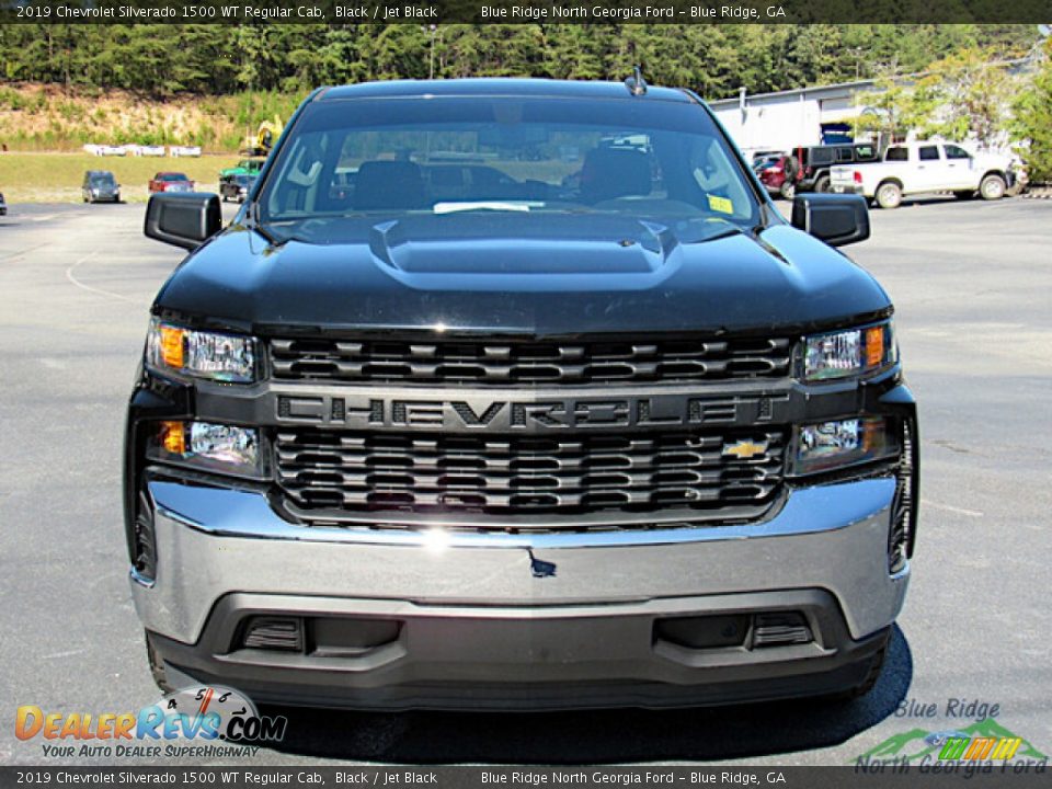 2019 Chevrolet Silverado 1500 WT Regular Cab Black / Jet Black Photo #8