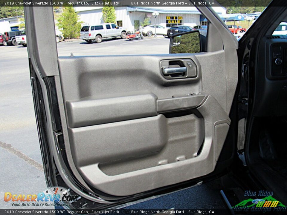 2019 Chevrolet Silverado 1500 WT Regular Cab Black / Jet Black Photo #10