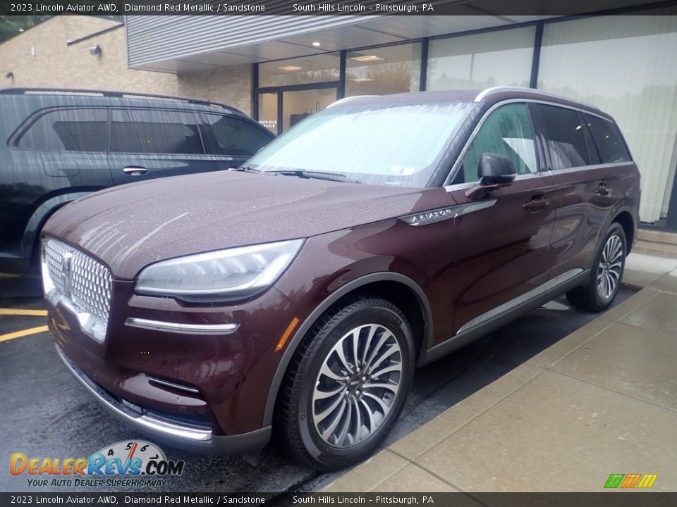 2023 Lincoln Aviator AWD Diamond Red Metallic / Sandstone Photo #1