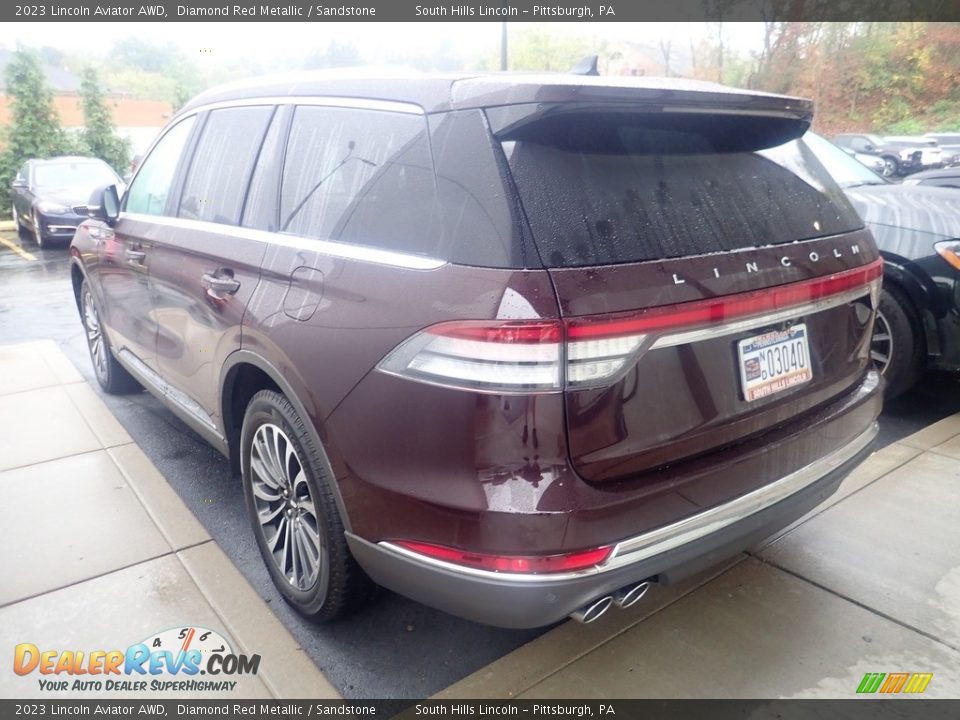 2023 Lincoln Aviator AWD Diamond Red Metallic / Sandstone Photo #2