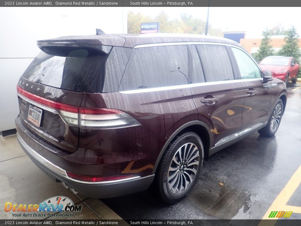 2023 Lincoln Aviator AWD Diamond Red Metallic / Sandstone Photo #3