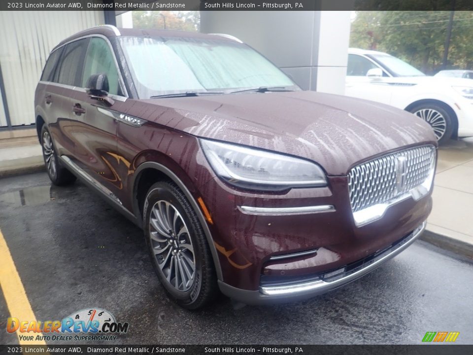 2023 Lincoln Aviator AWD Diamond Red Metallic / Sandstone Photo #4