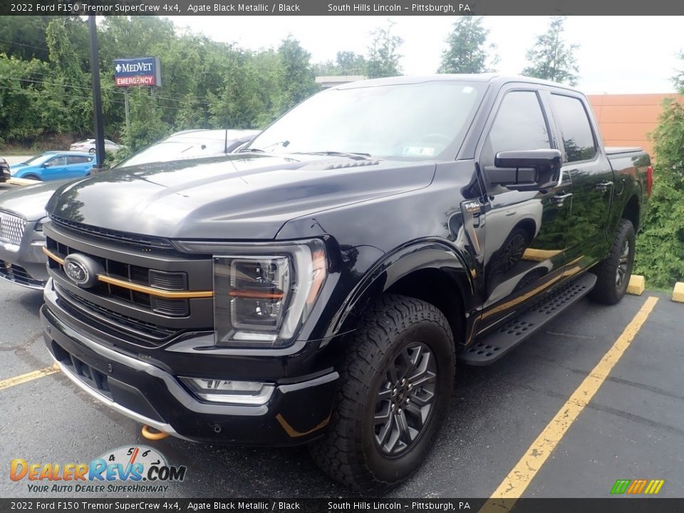 Agate Black Metallic 2022 Ford F150 Tremor SuperCrew 4x4 Photo #1