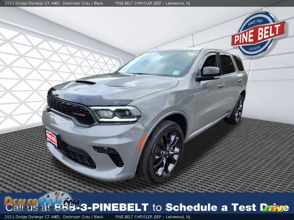 2021 Dodge Durango GT AWD Destroyer Gray / Black Photo #1