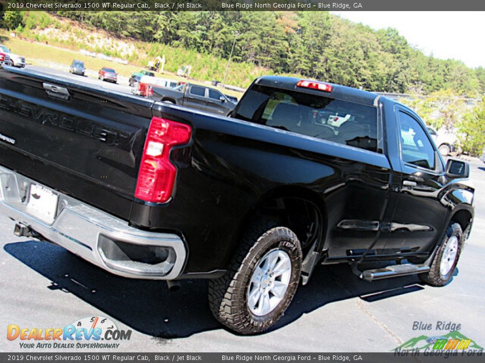 2019 Chevrolet Silverado 1500 WT Regular Cab Black / Jet Black Photo #26