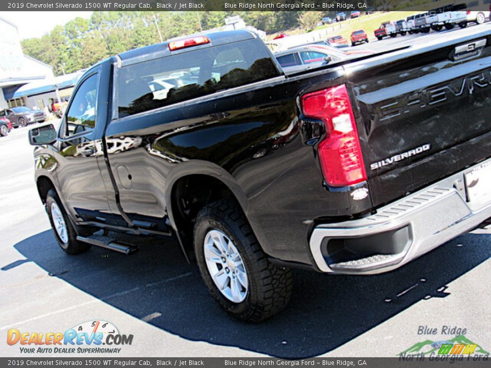 2019 Chevrolet Silverado 1500 WT Regular Cab Black / Jet Black Photo #27