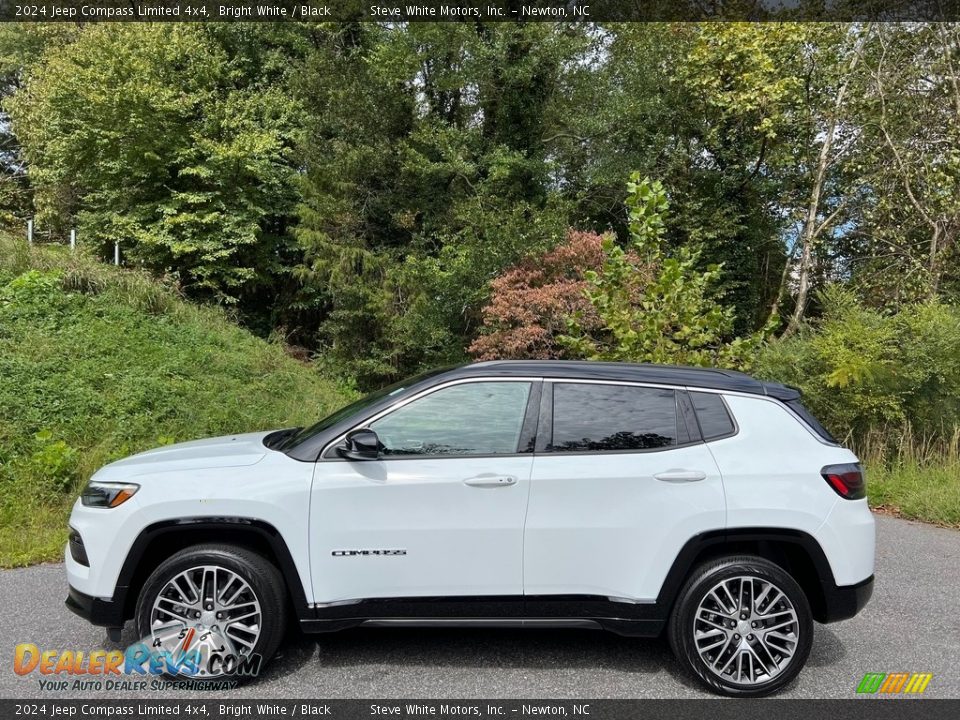 Bright White 2024 Jeep Compass Limited 4x4 Photo #1